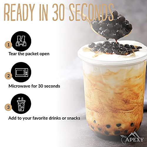 Instant Brown Sugar Tapioca Pearls / Boba 12.69Oz 6 Individual