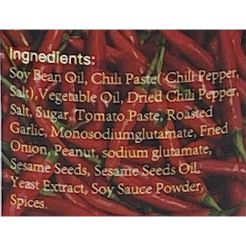 Apexy Crunchy Garlic Chili Oil All-Natural Chili Oil Sauce w/Cru...