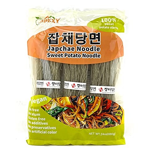 Apexy Sweet Potato Glass Noodles, Japchae Noodles, Korean Vermic