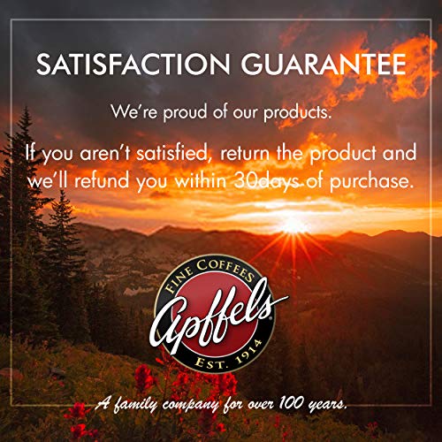 Apffels Colombian Ground Coffee - Medium Roast, Box Of 18 Packet