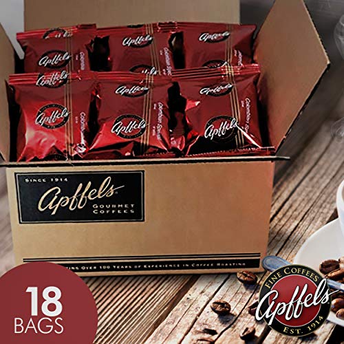 Apffels Colombian Ground Coffee - Medium Roast, Box Of 18 Packet
