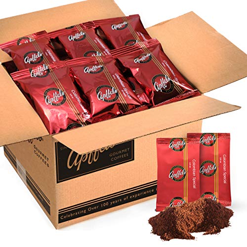 Apffels Colombian Ground Coffee - Medium Roast, Box Of 18 Packet