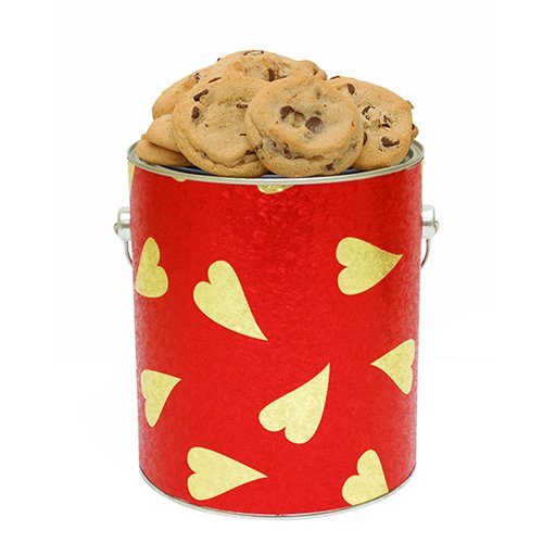 Hearts Of Love Cookie Gallon Tin Fresh Baked Cookies By Apple Co