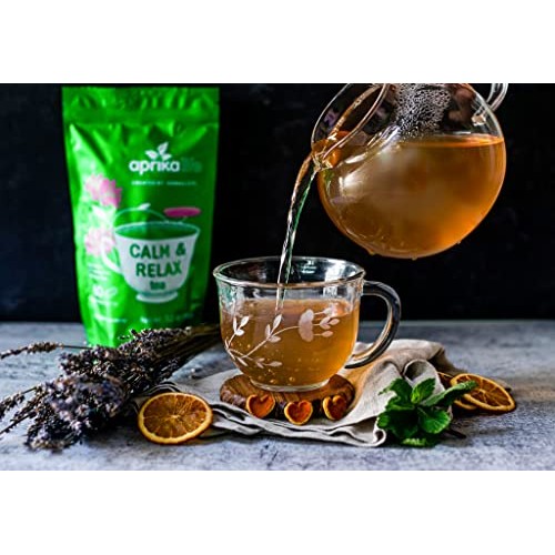 AprikaLife - Calm and Relax Herbal Tea, Stress Relief + Relaxati...