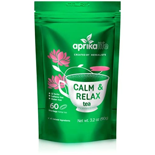 AprikaLife - Calm and Relax Herbal Tea, Stress Relief + Relaxati...