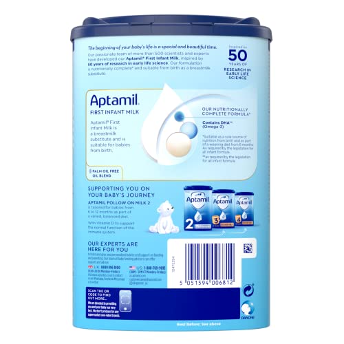 Aptamil Stage 1, No. 1 Baby Formula In Europe, Milk Based Powder