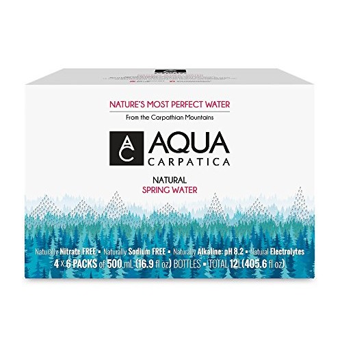 Aqua Carpatica Natural Spring Water Bottles, Naturally Filtered