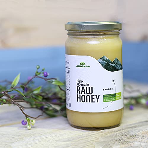Arashan Sainfoin Floral Honey - Raw Unfiltered Honey, 15.87 Oz