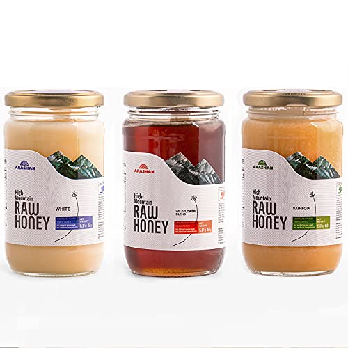 Arashan Sainfoin Floral Honey - Raw Unfiltered Honey, 15.87 Oz