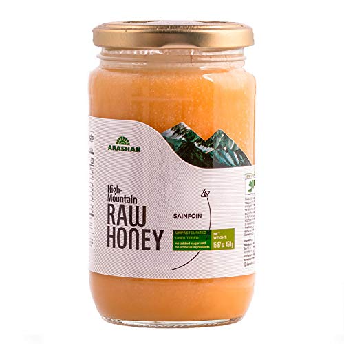 Arashan Sainfoin Floral Honey - Raw Unfiltered Honey, 15.87 Oz