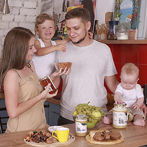 Worlds Finest 100% Pure Raw Unfiltered Honey 3-Pack Variety In