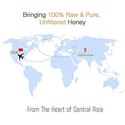 Worlds Finest 100% Pure Raw Unfiltered Honey 3-Pack Variety In