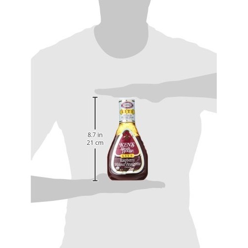 Kens Steak House Raspberry Walnut Vinaigrette Dressing Lite, 16 Oz