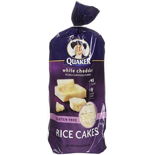 Quaker Rice Cakes White Cheddar Rice Cakes, 5.5 Ounce
