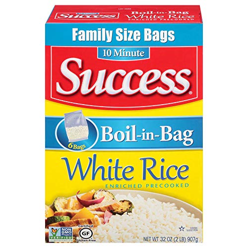 Success Boil-In-Bag White 6 Ct Rice, 32 Ounce