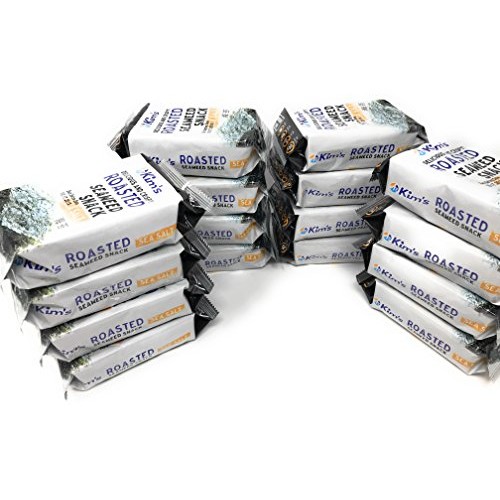 Kims Roasted Seaweed Nori Snacks, Sea Salt 16 Packs. Usa Ve