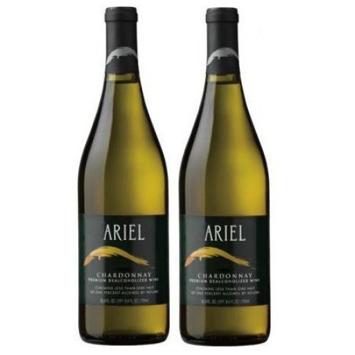 Ariel Chardonnay Non-Alcoholic White Wine 6 Pack