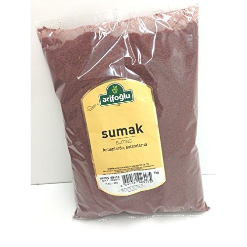 Arifoglu All Natural Turkish Sumac 35 Oz 1Kg, Turkish, Powdere