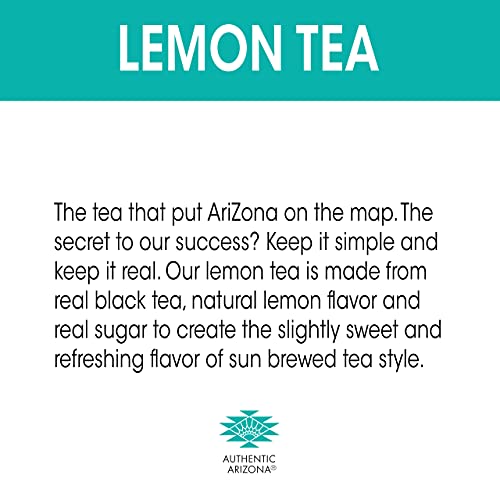 AriZona Decaffeinated Lemon Tea, 6.75 fl oz Tetra Box Pack of 32