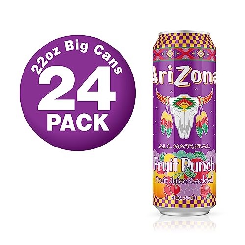AriZona Fruit Punch - Big Can, 22 Fl Oz Pack of 24
