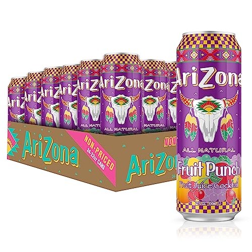 AriZona Fruit Punch - Big Can, 22 Fl Oz Pack of 24