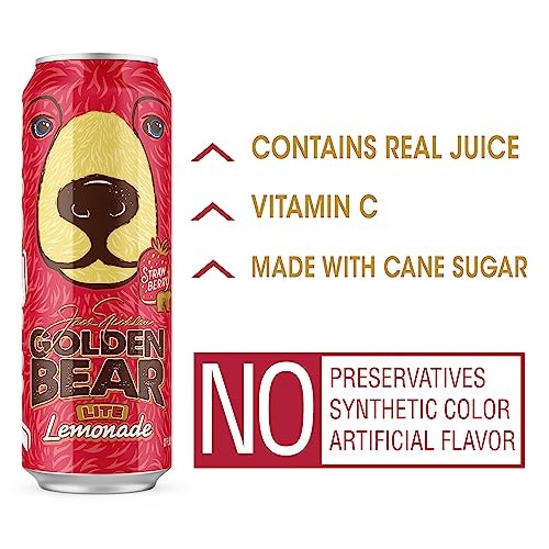 AriZona Golden Bear Strawberry Lemonade - Big Can, 22 Fl Oz Pac...