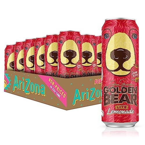AriZona Golden Bear Strawberry Lemonade - Big Can, 22 Fl Oz Pac...