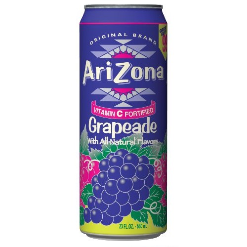 Arizona Grapeade, 23-Ounces Pack Of 24