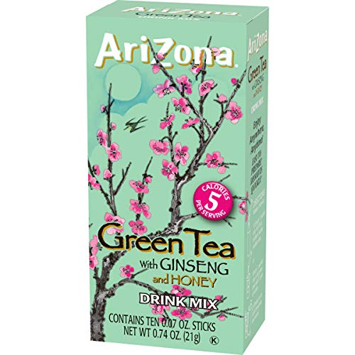 AriZona Green Tea with Ginseng and Honey Naturally Flavored Powd... AriZona Green Tea with Ginseng and Honey Naturally Flavored Powd...