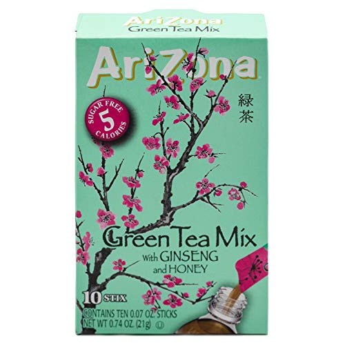 Arizona Green Tea With Ginseng Sugar Free Iced Tea Stix, Low Cal