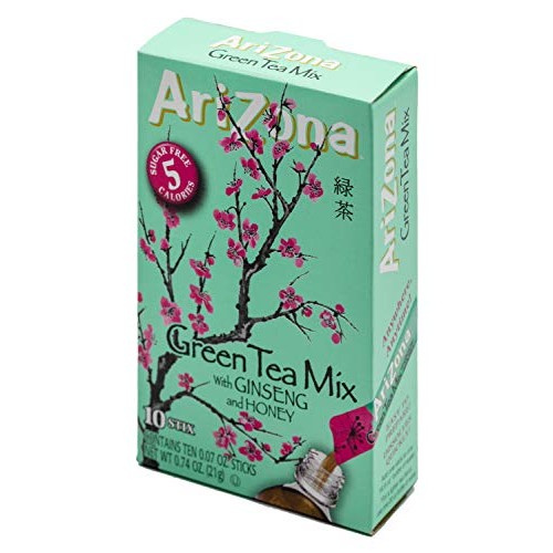 Arizona Green Tea With Ginseng Sugar Free Iced Tea Stix, Low Cal