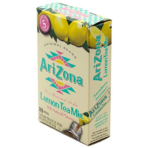 Arizona Lemon Iced Tea Stix Sugar Free, 10Countper Box Pack Of