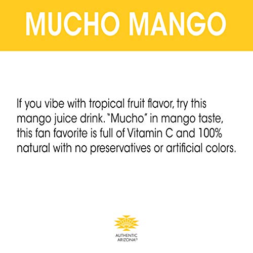 AriZona Mucho Mango Juice Cocktail - Big Can, 22 Fl Oz Pack of 24