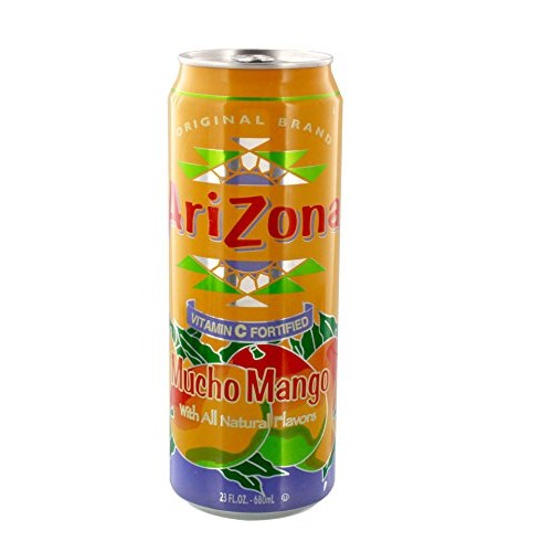 Arizona Mucho Mango Tea, 23 Fl Oz Pack Of 24