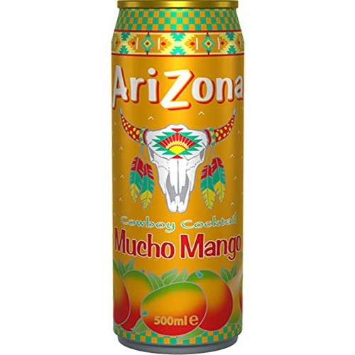 Arizona Tea Mucho Mango, 23 Oz Tall Cans Pack Of 8, Total Of 18
