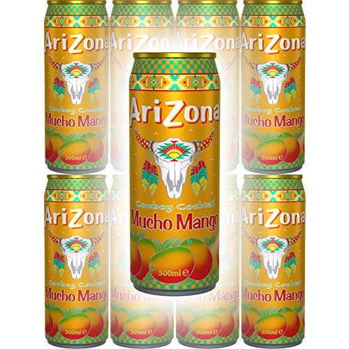 Arizona Tea Mucho Mango, 23 Oz Tall Cans Pack Of 8, Total Of 18
