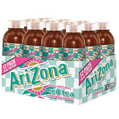 Arizona Tea, Premium Brewed Lemon Bottled Tea, 16 Ounce Bottles, Arizona Tea, Premium Brewed Lemon Bottled Tea, 16 Ounce Bottles,