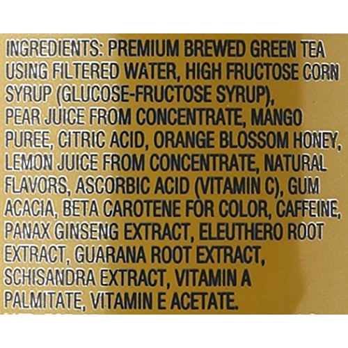 Arizona Tea Rx Energy Herbal Tonic, 23 Ounce Cans Pack Of 24