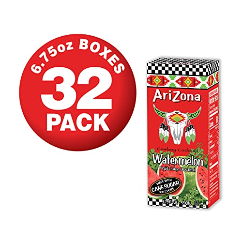 AriZona Watermelon Drink, 6.75 fl oz Tetra Box Pack of 32