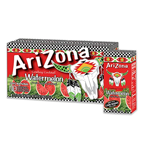 AriZona Watermelon Drink, 6.75 fl oz Tetra Box Pack of 32