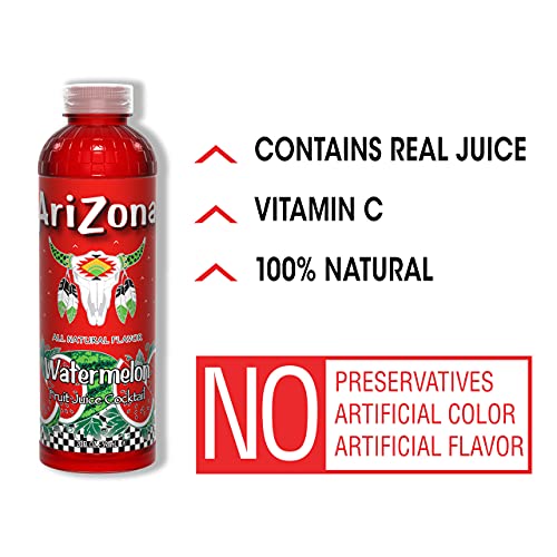 AriZona Watermelon Juice Drink, 20 Fl Oz Pack of 24