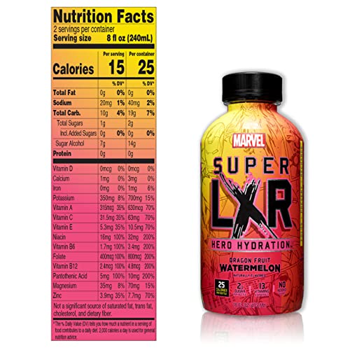 AriZona x Marvel Super LXR Hero Hydration - Dragon Fruit Waterme...