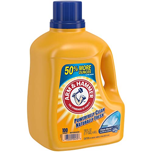 Arm &Amp; Hammer Clean Burst He Liquid Laundry Detergent, 100 Loads