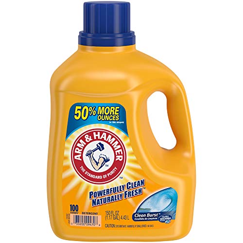 Arm &Amp; Hammer Clean Burst He Liquid Laundry Detergent, 100 Loads