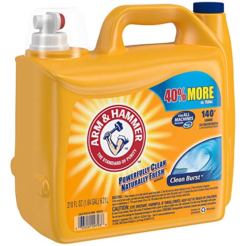 Arm &Amp; Hammer Laundry Detergent Liquid He, Clean Burst, 210 Ounce