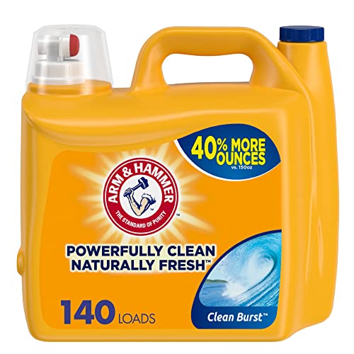 Arm &Amp; Hammer Laundry Detergent Liquid He, Clean Burst, 210 Ounce
