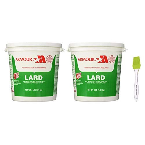 Armour Lard Star Tubs 4Lb Pack Of 2 Bundled With Prime Time Di
