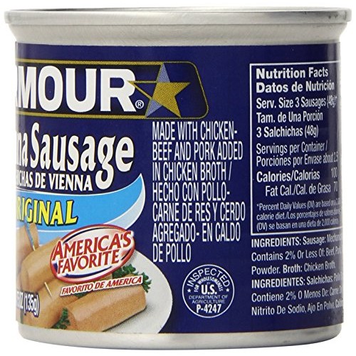 Armour Original Vienna Sausage - 4.75 oz. - 18 pk