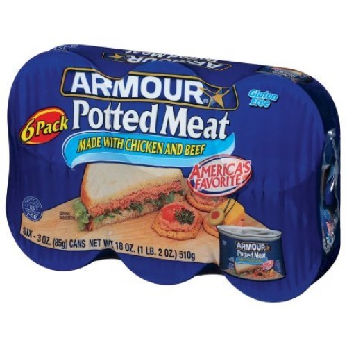 Armour Potted Meat 3 Oz, 6 Cans
