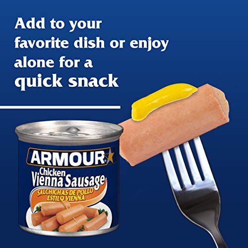Armour Star Chicken Vienna Sausage, Canned Sausage, 4.6 Oz Pack